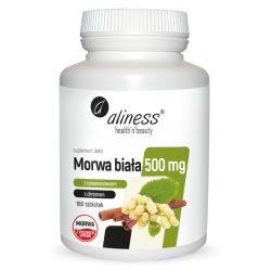 Morwa Biała Medica 500 mg  z cynamonowcem i chromem - 180tab.
